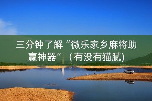 三分钟了解“微乐家乡麻将助赢神器”（有没有猫腻)