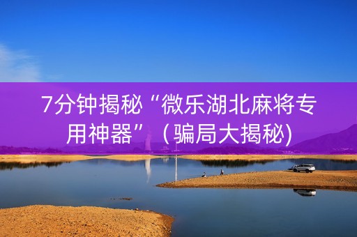 7分钟揭秘“微乐湖北麻将专用神器”（骗局大揭秘)