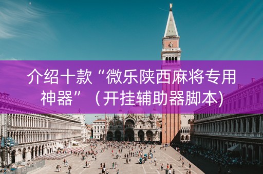 介绍十款“微乐陕西麻将专用神器”（开挂辅助器脚本)
