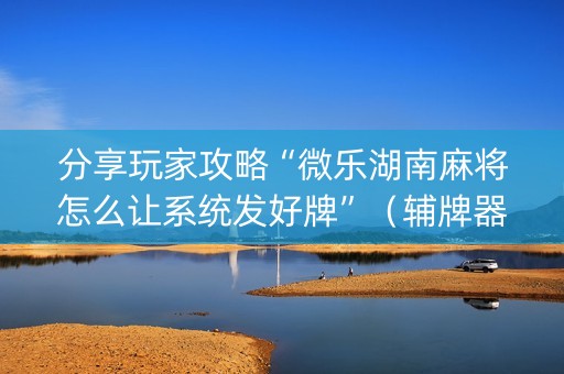 分享玩家攻略“微乐湖南麻将怎么让系统发好牌”（辅牌器插件购买)