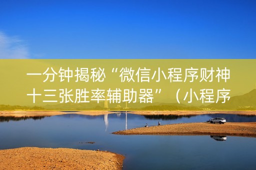 一分钟揭秘“微信小程序财神十三张胜率辅助器”（小程序必赢神器)