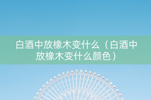 白酒中放橡木变什么（白酒中放橡木变什么颜色）