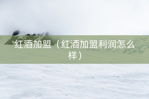 红酒加盟（红酒加盟利润怎么样）