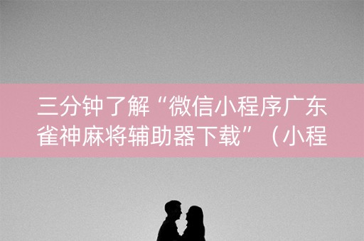 三分钟了解“微信小程序广东雀神麻将辅助器下载”（小程序怎么才会赢)
