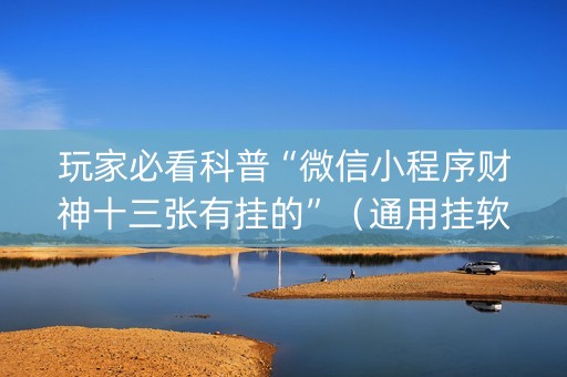 玩家必看科普“微信小程序财神十三张有挂的”（通用挂软件多少钱)