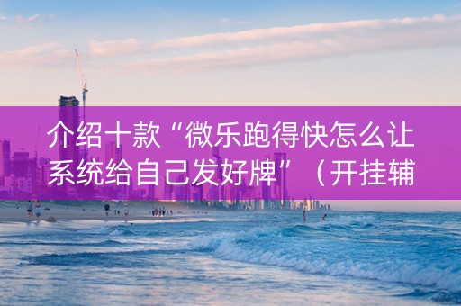 介绍十款“微乐跑得快怎么让系统给自己发好牌”（开挂辅助插件)
