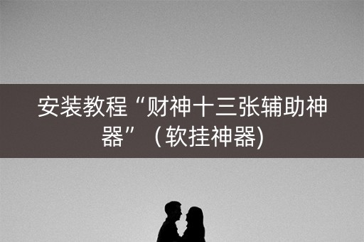 安装教程“财神十三张辅助神器”（软挂神器)
