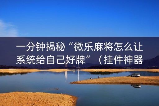 一分钟揭秘“微乐麻将怎么让系统给自己好牌”（挂件神器)