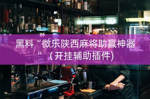 黑料“微乐陕西麻将助赢神器”（开挂辅助插件)