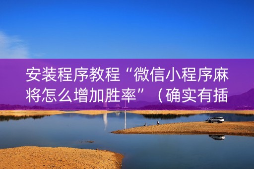 安装程序教程“微信小程序麻将怎么增加胜率”（确实有插件吗)