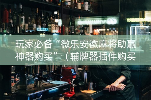 玩家必备“微乐安徽麻将助赢神器购买”（辅牌器插件购买)