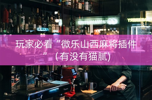 玩家必看“微乐山西麻将插件”（有没有猫腻)