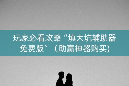 玩家必看攻略“填大坑辅助器免费版”（助赢神器购买)