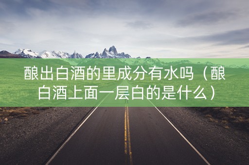 酿出白酒的里成分有水吗（酿白酒上面一层白的是什么）