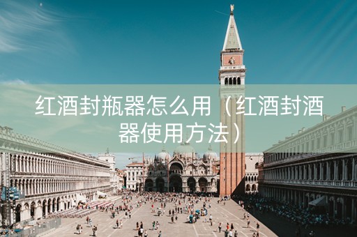 红酒封瓶器怎么用（红酒封酒器使用方法）