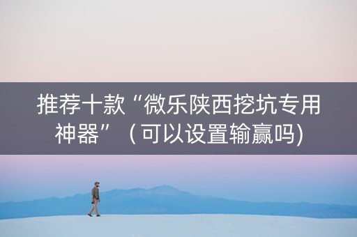 推荐十款“微乐陕西挖坑专用神器”（可以设置输赢吗)