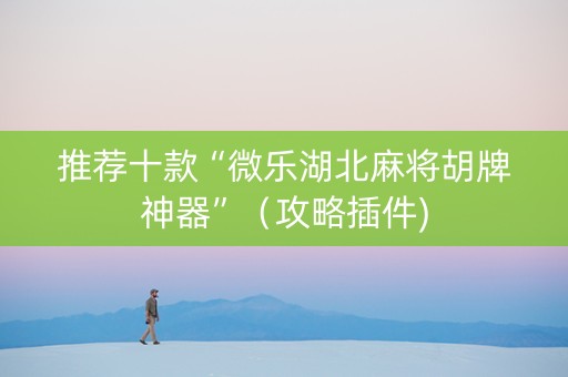 推荐十款“微乐湖北麻将胡牌神器”（攻略插件)