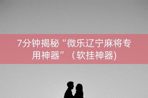 7分钟揭秘“微乐辽宁麻将专用神器”（软挂神器)