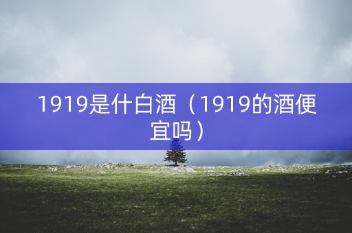1919是什白酒（1919的酒便宜吗）