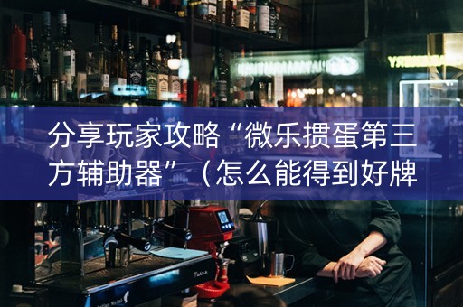分享玩家攻略“微乐掼蛋第三方辅助器”（怎么能得到好牌)