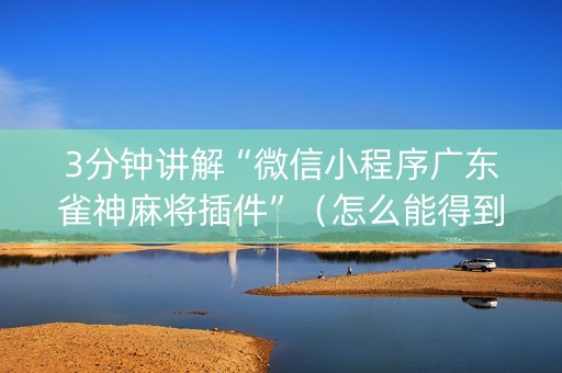 3分钟讲解“微信小程序广东雀神麻将插件”（怎么能得到好牌)