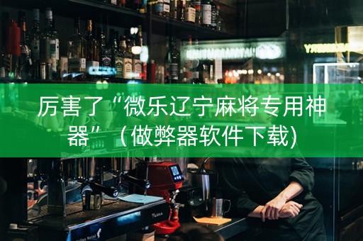 厉害了“微乐辽宁麻将专用神器”（做弊器软件下载)