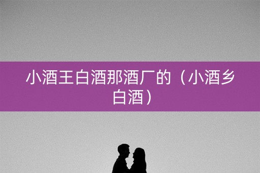 小酒王白酒那酒厂的（小酒乡白酒）