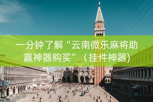一分钟了解“云南微乐麻将助赢神器购买”（挂件神器)