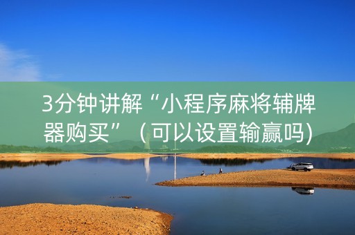 3分钟讲解“小程序麻将辅牌器购买”（可以设置输赢吗)