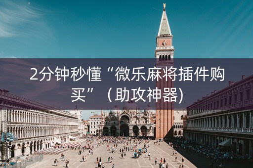 2分钟秒懂“微乐麻将插件购买”（助攻神器)