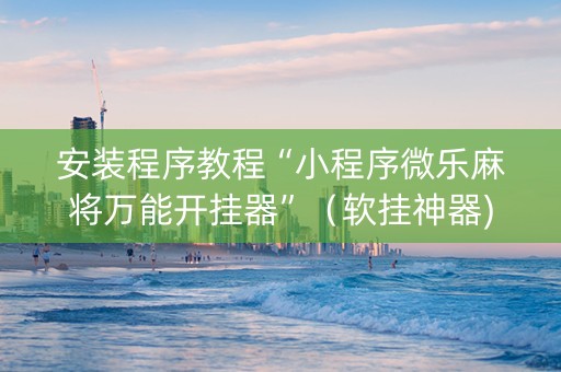 安装程序教程“小程序微乐麻将万能开挂器”（软挂神器)