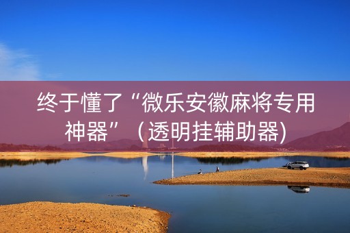 终于懂了“微乐安徽麻将专用神器”（透明挂辅助器)