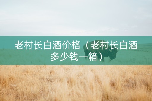 老村长白酒价格（老村长白酒多少钱一箱）