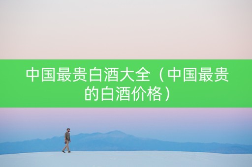 中国最贵白酒大全（中国最贵的白酒价格）