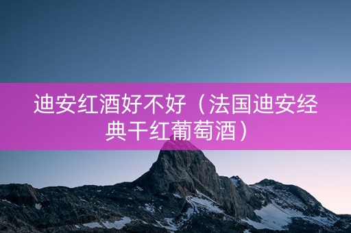 迪安红酒好不好（法国迪安经典干红葡萄酒）