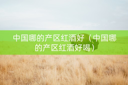 中国哪的产区红酒好（中国哪的产区红酒好喝）