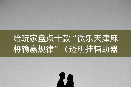 给玩家盘点十款“微乐天津麻将输赢规律”（透明挂辅助器)