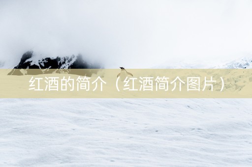 红酒的简介（红酒简介图片）