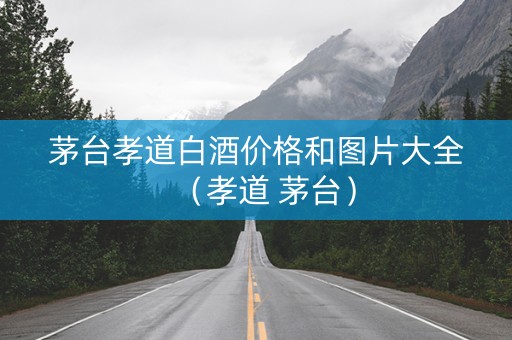 茅台孝道白酒价格和图片大全（孝道 茅台）