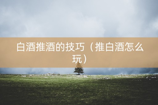 白酒推酒的技巧（推白酒怎么玩）