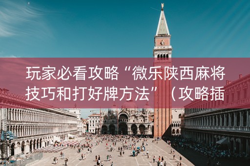 玩家必看攻略“微乐陕西麻将技巧和打好牌方法”（攻略插件)