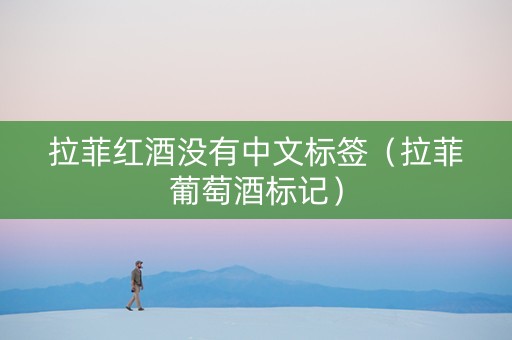 拉菲红酒没有中文标签（拉菲葡萄酒标记）