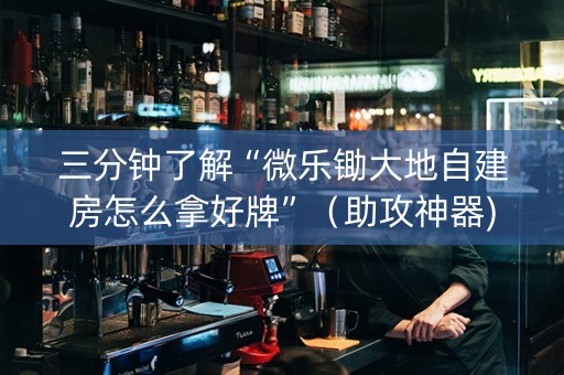 三分钟了解“微乐锄大地自建房怎么拿好牌”（助攻神器)
