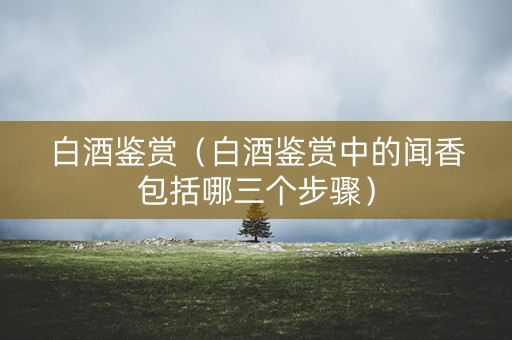 白酒鉴赏（白酒鉴赏中的闻香包括哪三个步骤）
