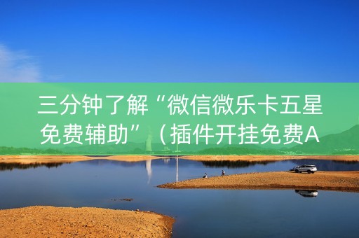 三分钟了解“微信微乐卡五星免费辅助”（插件开挂免费AI)