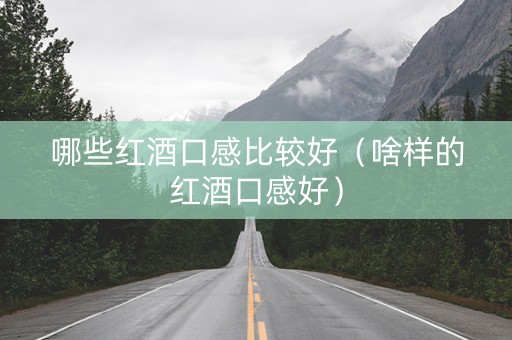 哪些红酒口感比较好（啥样的红酒口感好）
