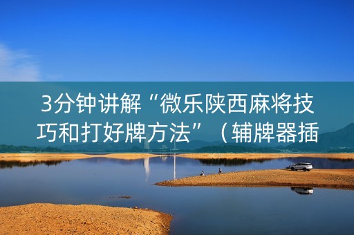 3分钟讲解“微乐陕西麻将技巧和打好牌方法”（辅牌器插件购买)