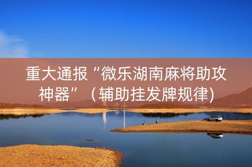 重大通报“微乐湖南麻将助攻神器”（辅助挂发牌规律)