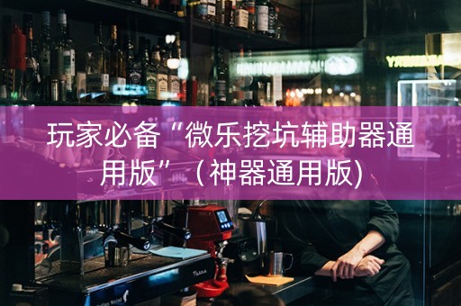 玩家必备“微乐挖坑辅助器通用版”（神器通用版)