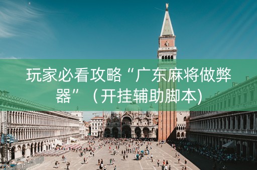 玩家必看攻略“广东麻将做弊器”（开挂辅助脚本)